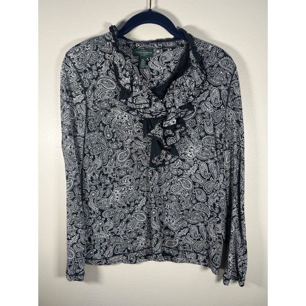 Lauren Ralph Lauren Ruffle Top Size PM